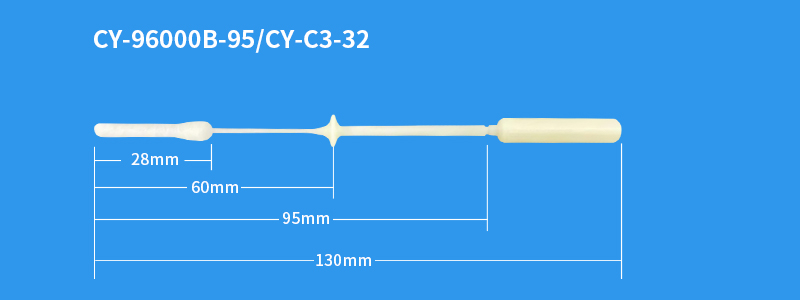 Disposable Mid Turbinate Sterile Nasal Flocked Swab - Huachenyang Swab ...